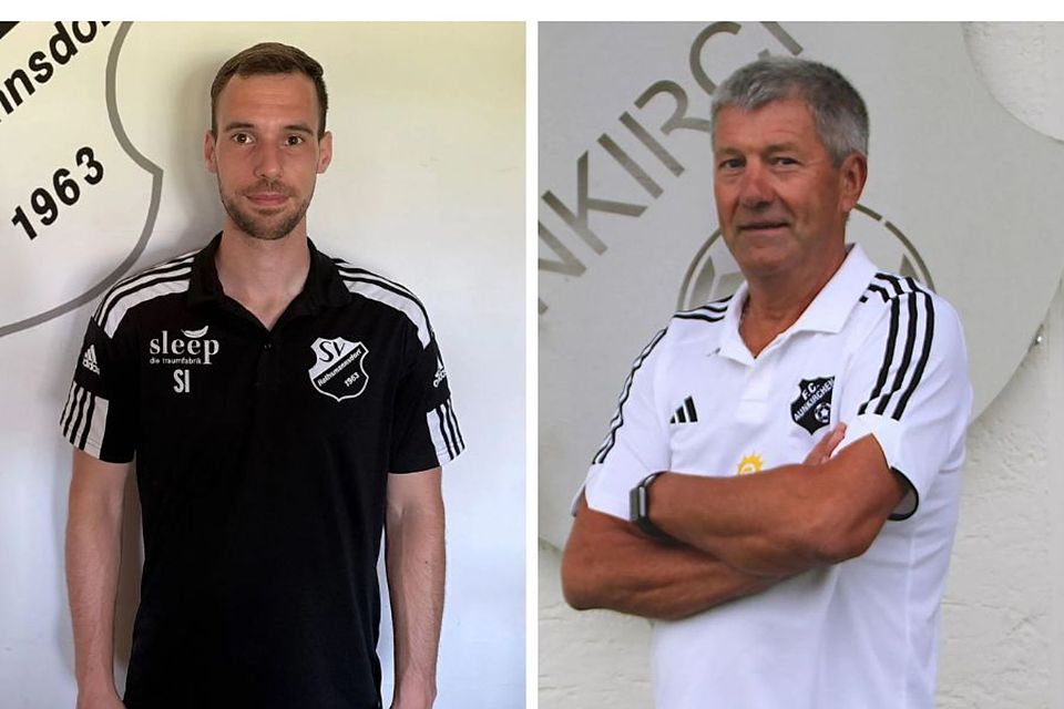 Simon Schuster (li.) folgt beim FC Aunkirchen auf Reinhard Föckersperger 