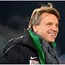 Versprüht meistens gute Laune - vor der Rückkehr mit Preußen Münster zu den Stuttgarter Kickers will sich Horst Steffen aber nicht äußern. Bongarts