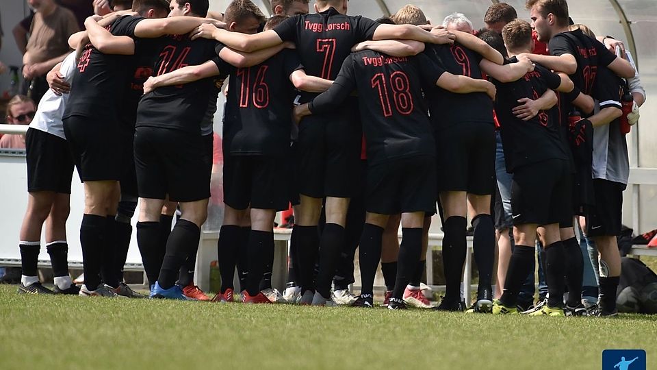Die Tvgg. Lorsch im Teamkreis.