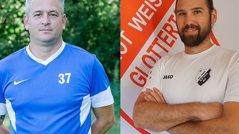 Alexander Arndt (l.) vom SC March und Tobias Müller (r.). vom SV Rot-Weiss Glottertal