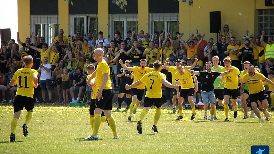 Der TuS Knittelsheim ist nach dem 2:0 im Rückspiel gegen Horchheim in die Landesliga aufgestiegen.