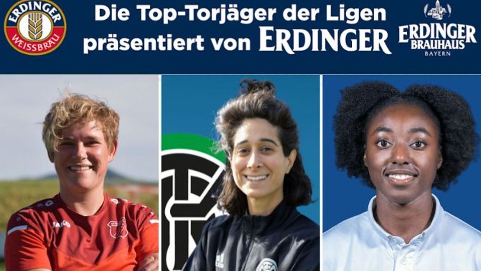 Sheeva Seyfi (Mi.) ist wieder an der Spitze, Marina Aglassinger (li.) und Nana Opoku (re.) teilen sich den dritten Platz 