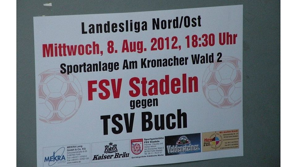 Turbulentes Derby zwischen dem FSV Stadeln und dem TSV Nürnberg-Buch. Foto: Sebastian Kastner