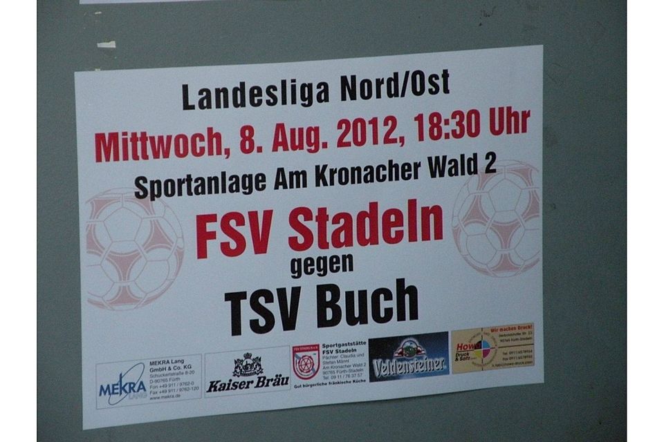 Turbulentes Derby zwischen dem FSV Stadeln und dem TSV Nürnberg-Buch. Foto: Sebastian Kastner