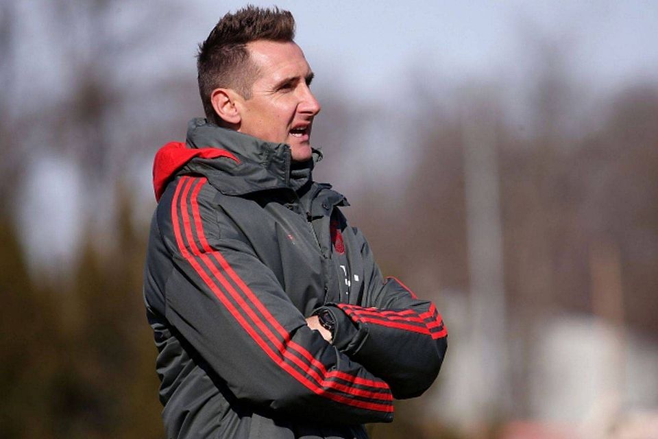 U17 Coach des FC BAyern München: Miroslav Klose. Baumann