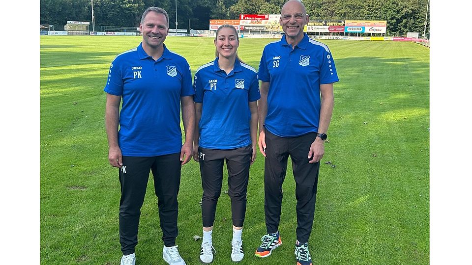 v.l. Dr. Peter Korte, Michelle Bauma, Dr. Sebastian Gierets