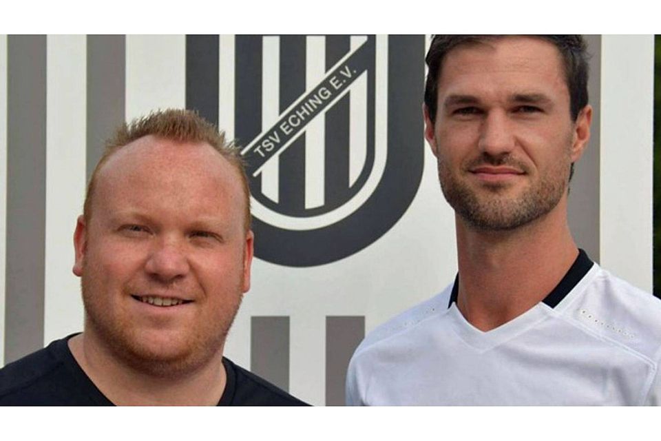 Zwei Trainer, ein Ziel: Gerhard Lösch und Daniel Steinacher wollen den TSV Eching wieder noch oben führen. Foto: fkn