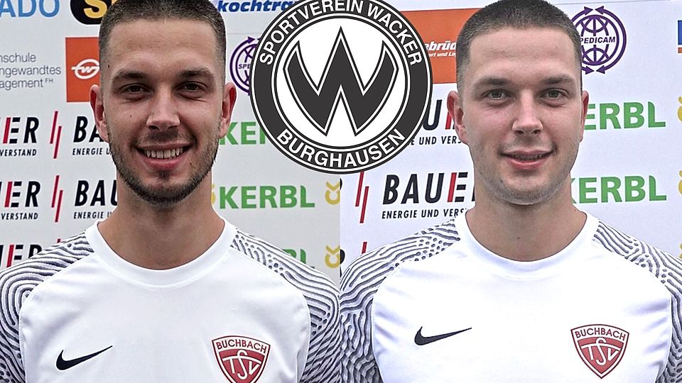 Alexander (li.) und Marcel Spitzer (re.) wechseln gemeinsam zum SV Wacker Burghausen.