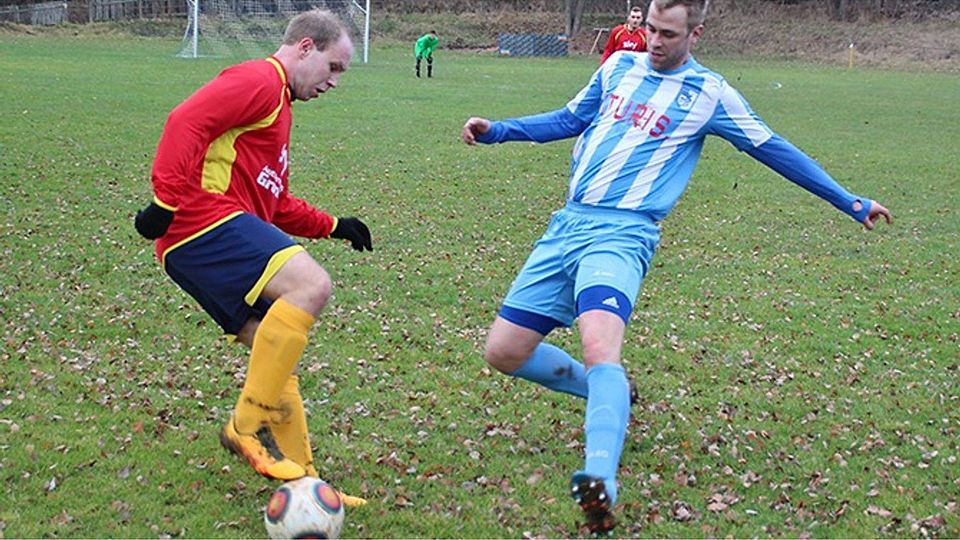 Steffen Goldhammer (re.) war der Matchwinner für Ilfeld gegen Werther © Kurt Trost