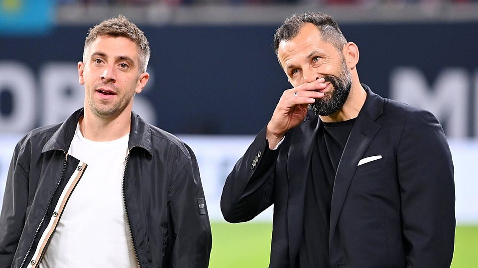 In München für Transfers verantwortlich: FCB-Sportvorstand Hasan Salihamidzic (re.) und der Technische Direktor Marco Neppe.