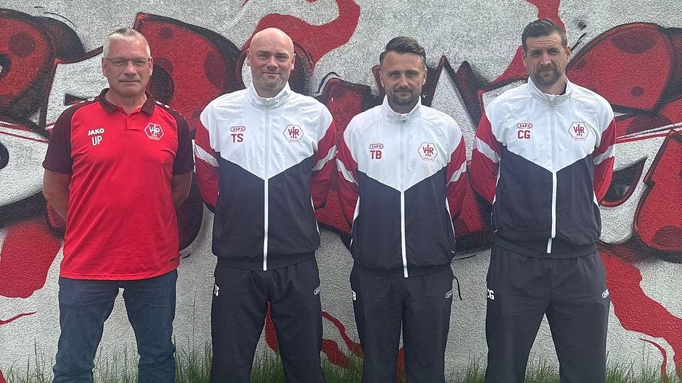 Das neue Trainerteam des VfR 08 Oberhausen.