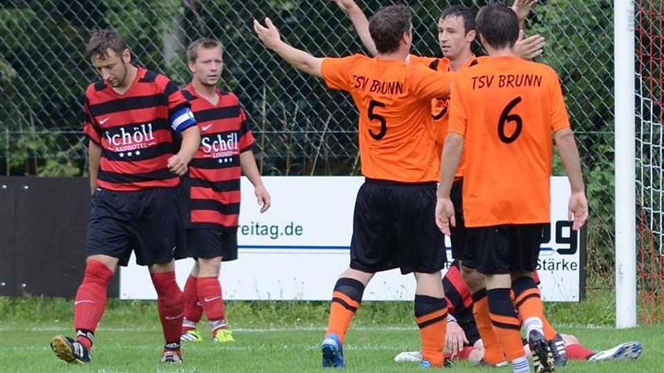 Der TSV Brunn (hier gegen Hörmannsdorf) ist neuer Tabellenführer. F: Tobias Schmidbauer