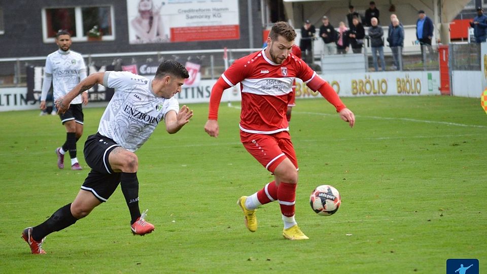 Vor seiner langen Verletzungspause trug Patrick Nemec (rechts) die Kapitänsbinde bei der Hammer SpVg.