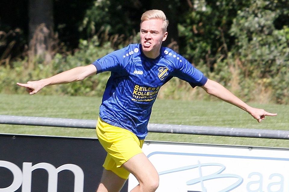 Sven Wimmer startet durch: In Donaumünster gelang ihm der Führungstreffer für seinen SV Holzkirchen.