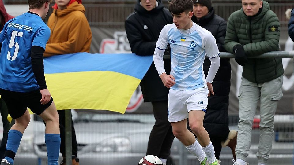 Die U16 von Dynamo Kiew ist am Mittwoch in Berghausen zu Gast.