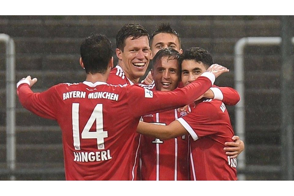 Die kleinen Bayern setzten sich mit 2:0 gegen Haching durch. F: Leifer