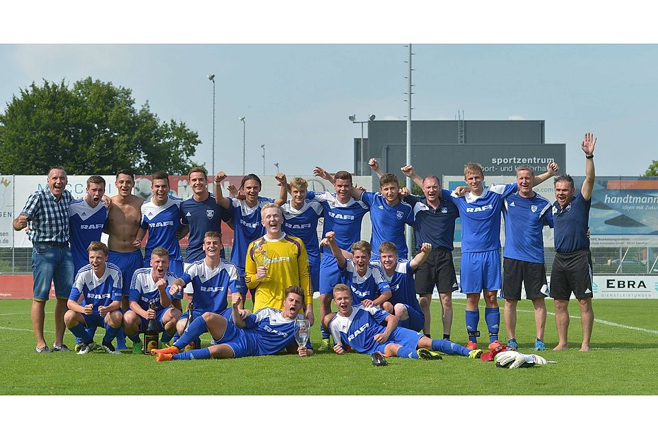 Die A-Junioren des FV Ravensburg haben ihr Saisonziel, den Aufstieg in die Fußball-Oberliga, erreicht. Derek Schuh