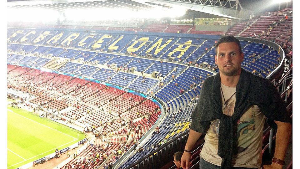 Das Camp Nou, das Stadion des FC Barcelona, beeindruckte SpVgg SV-Jugendtrainer Daniel Wolfrath.