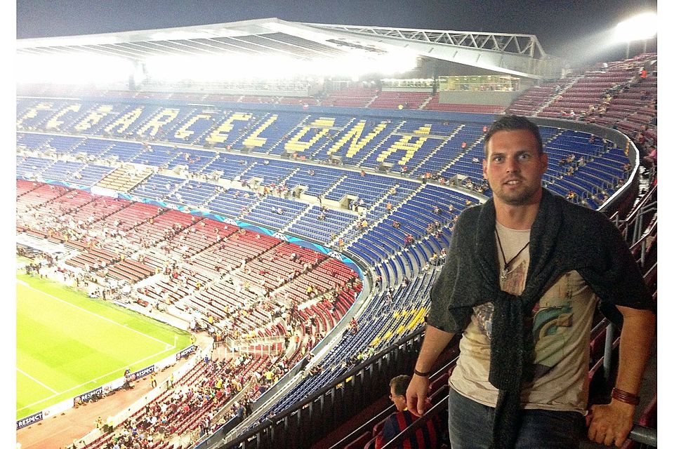 Das Camp Nou, das Stadion des FC Barcelona, beeindruckte SpVgg SV-Jugendtrainer Daniel Wolfrath.