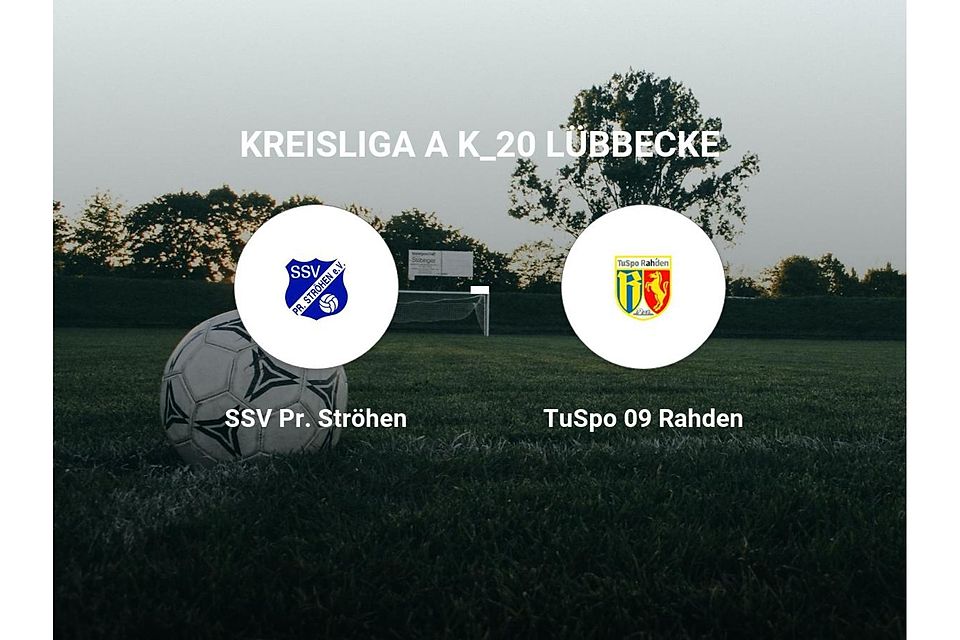 SSV Pr. Ströhen gegen TuSpo 09 Rahden SSV Pr. Ströhen gegen TuSpo 09 Rahden