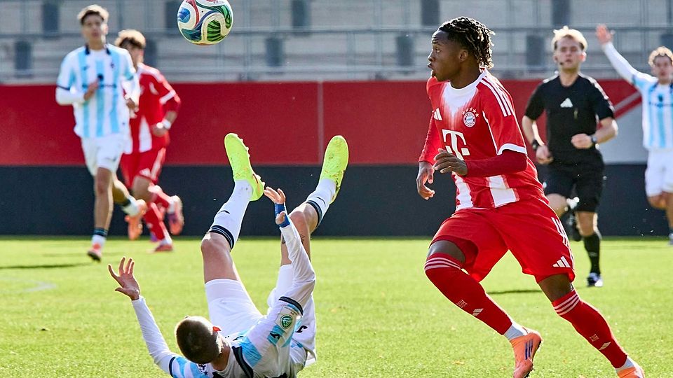 Die U19 des FC Bayern bezwang den TSV 1860 München knapp mit 2:1.