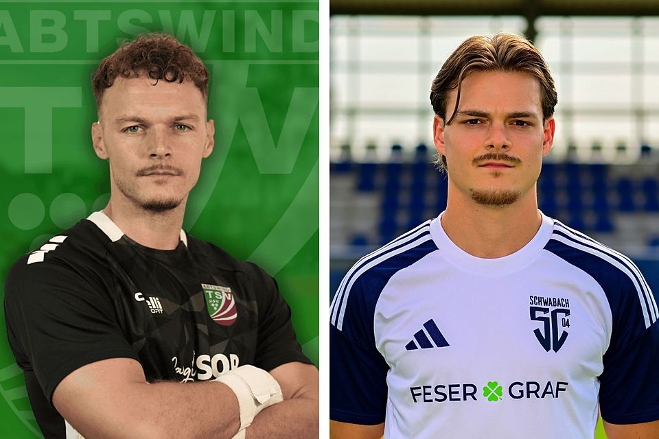 Die Top-Spieler der Landesliga Nordwest und Nordost: Felix Reusch (l.) vom TSV Abtswind und Jannis Sauer (r.) vom SC 04 Schwabach.