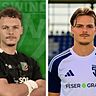 Die Top-Spieler der Landesliga Nordwest und Nordost: Felix Reusch (l.) vom TSV Abtswind und Jannis Sauer (r.) vom SC 04 Schwabach.