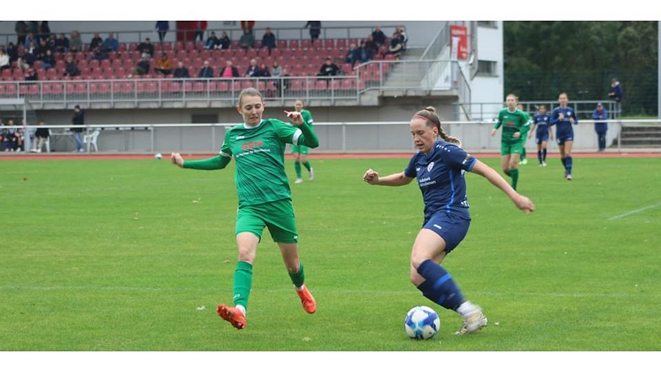 Leonie Weide (r.) und der FSV Hessen Wetzlar kassieren die nächste Niederlage. © Janina Benner
