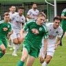 Eine beruhigendere Führung war möglich für den TuS. Dino Burkic (hier im Spiel gegen Eggenfelden) leitete die Chance zum 2:0 ein. Doch die Grün-Weißen ließen sie liegen und gaben das Spiel aus der Hand.