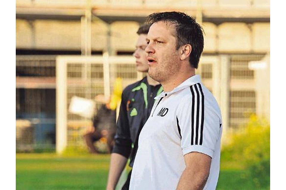 Coach Marcus Dürnegger vom abstiegsbedrohten  SV Warngau