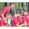 Wollen wie beim 3:0 gegen Walheim wieder jubeln: Die Mannschaft von Germania Teveren. Foto: Karl-Heinz Hamacher