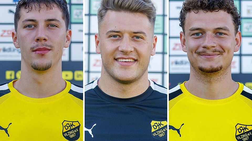 Während Erol Özbay (links) der DJK Vilzing erhalten bleibt, sind Johannes Herrnberger (Mitte) und Lukas Schröder nur noch bis zum Saisonende Teil des DJK-Kaders.