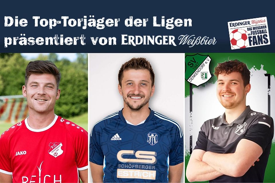 Maximilian Bauer (M.) und Christoph Ratgeber (l.) führen die Torschützenliste gemeinsam an. Maximilian Bauer (M.) und Christoph Ratgeber (l.) führen die Torschützenliste gemeinsam an.