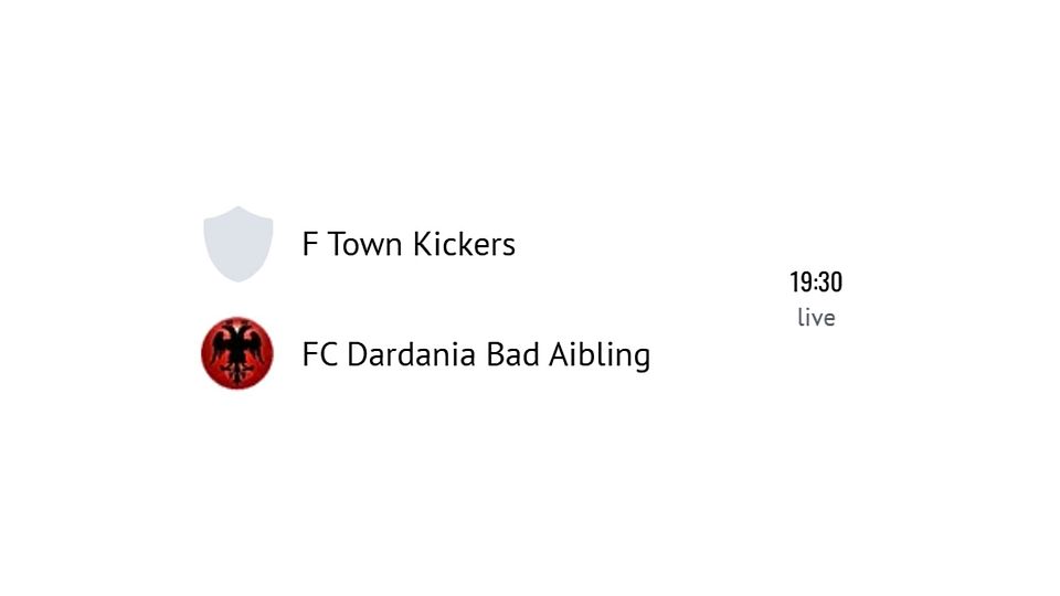 Die F Town Kickers duellierten sich mit dem FC Dardania Bad Aibling.