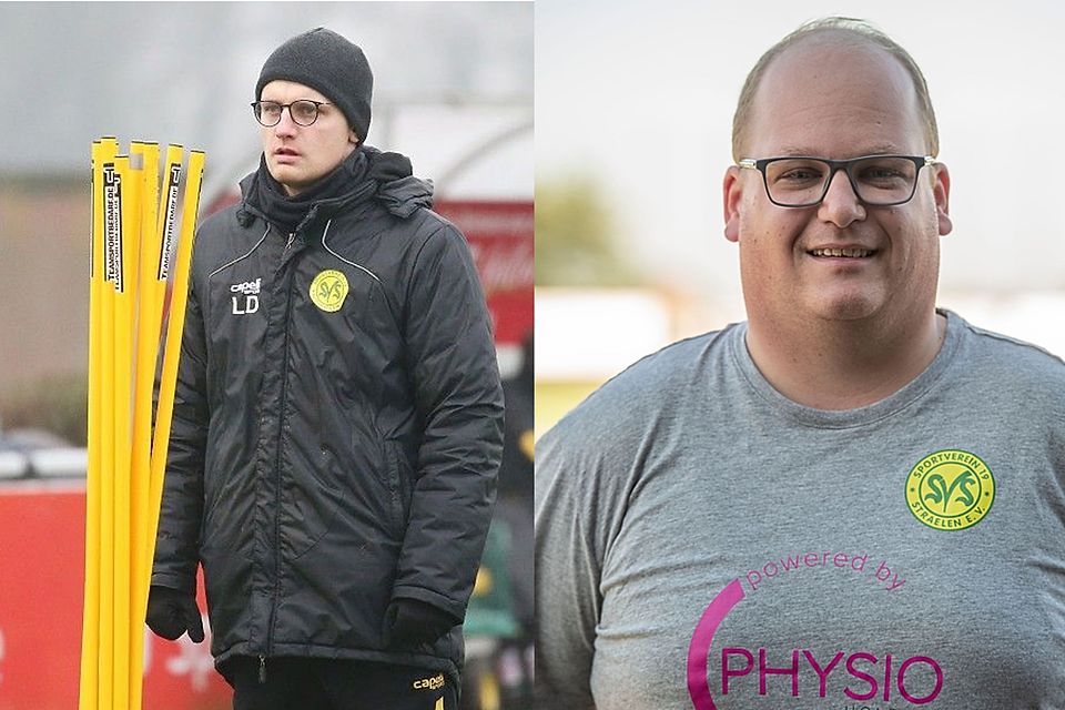  Stefan Büns (r.) und Leonard Dams sorgen für den reibungslosen Spielbetrieb beim SV Straelen. 