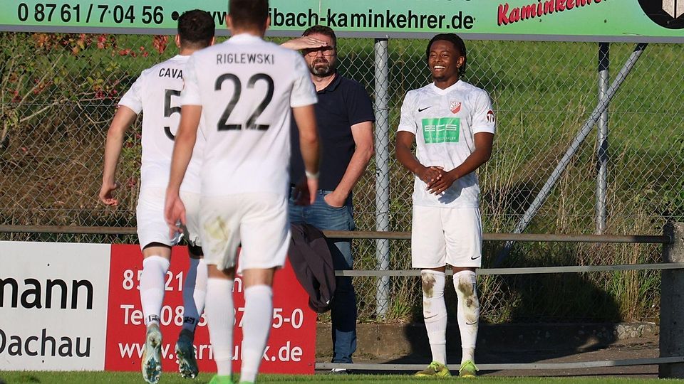 Yamin H-Wold (r.) traf gegen den FC Pipinsried gleich doppelt.