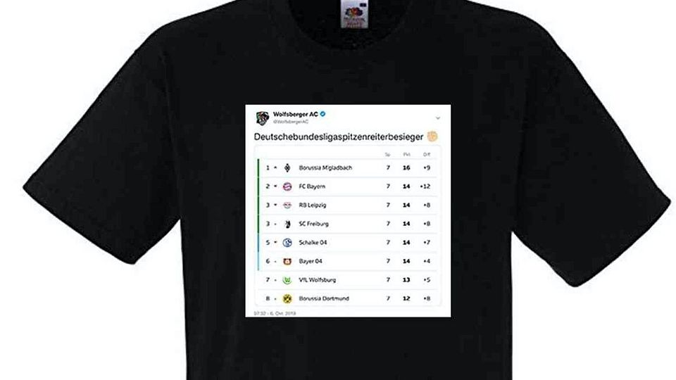 Dieses Shirt druckte der Wolfsberger AC.