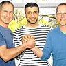 Wollen beim VfR gemeinsam an einem Strang ziehen: Torsten Peetz, Abdul Yilmaz und Kai Schlotfeldt (von links). Foto: Schmuck