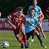 Marco Hahn vom FV Illertissen (r., hier in einem Spiel gegen Bayern München II) wechselt im Sommer zum SSV Ehingen-Süd. (Archivfoto: Hörger)