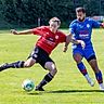 Auf den Einsatz von Top-Torschützen Samet Yilmazer (r.) hofft der FC Rottach Egern im Spitzenspiel gegen die DJK Darching. Dann könnte es auch wieder zum Duell mit Vitus Jaschke kommen.