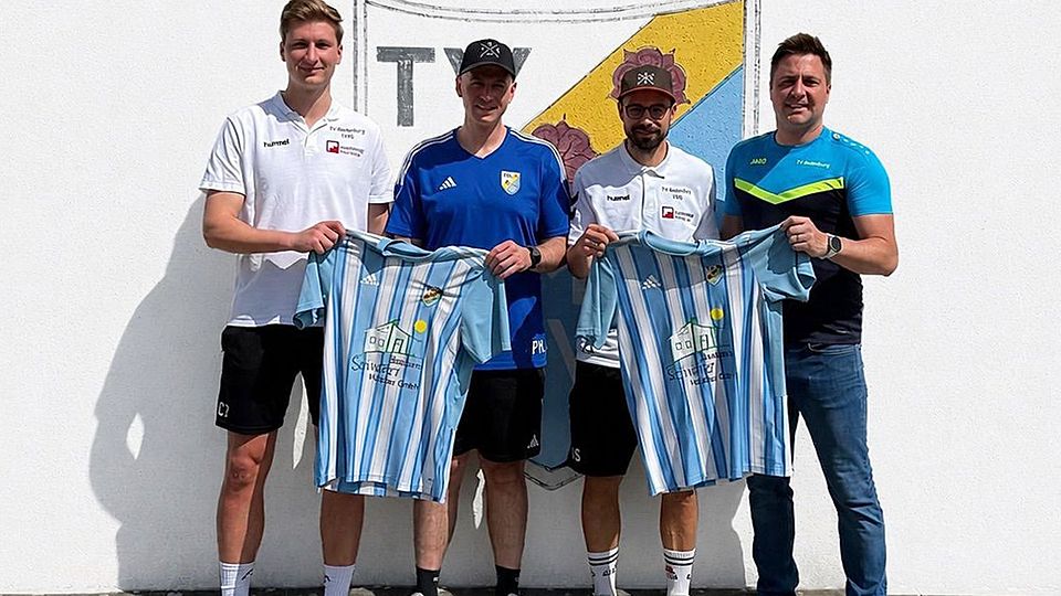 Von links: Herrenspielleiter Christoph Pawlitschek, das künftige Trainerduo Michael Pöppel und Andreas Schäffer sowie Abteilungsleiter Thomas Bauer.