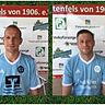 Hannes Köster (li.) und Florian Rossbach (re.) kämpfen um die Nummer 1 beim FC Lichtenfels.