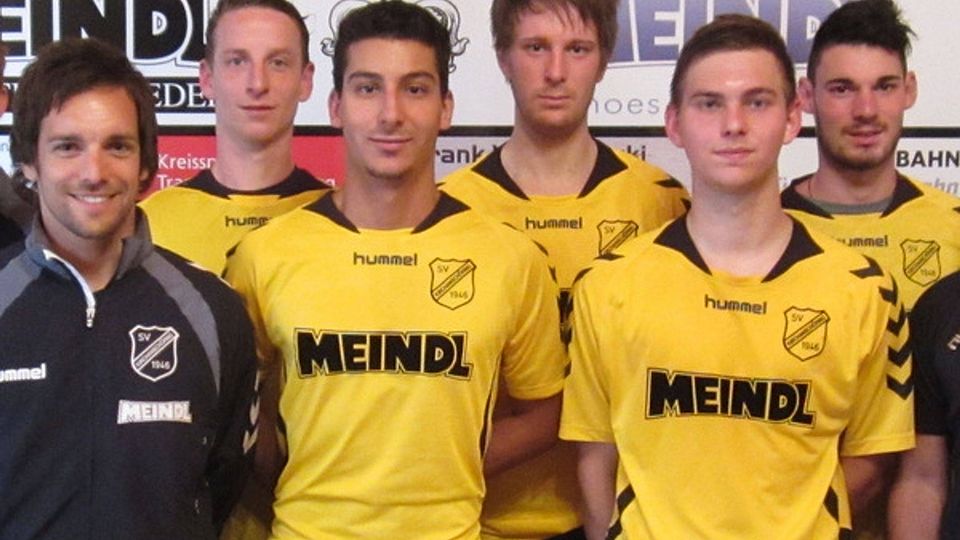 Die Neuen beim SVK (von li. n. re.): Dominik Hausner, Lukas Steinmaßl, Martin Söll, Thomas Wentenschuh und Johannes Maierhofer. SV Kirchanschöring