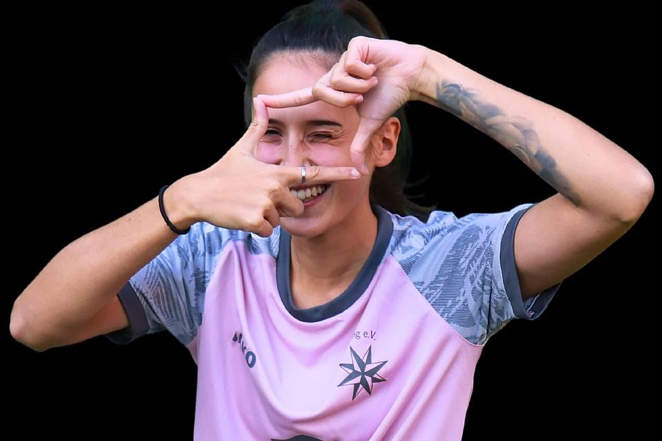 Bei der DJK Pasing ist die Laune gut - das Team musste sich in der Hinrunde nur einmal geschlagen geben.