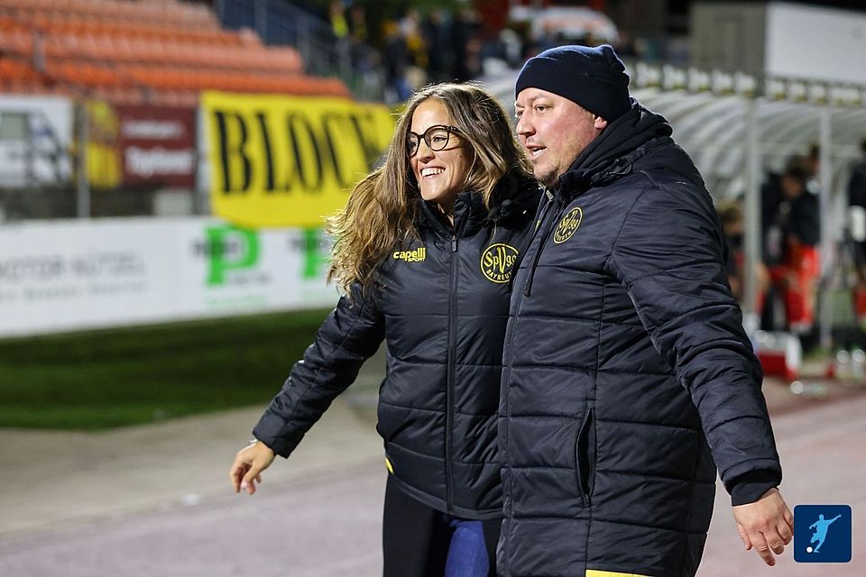 Hatten viel zu tun und zu erklären: Geschäftsführerin Dr. Nicole Kalemba und Cheftrainer Lukas Kling.