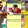 Die neuesten Neuen (v. li. n. re.): Amir Shapourzadeh, Adam Jabiri und Dominik Nothnagel wechseln zu den Kickers. F.: Heyne/Eibner/Getty Images