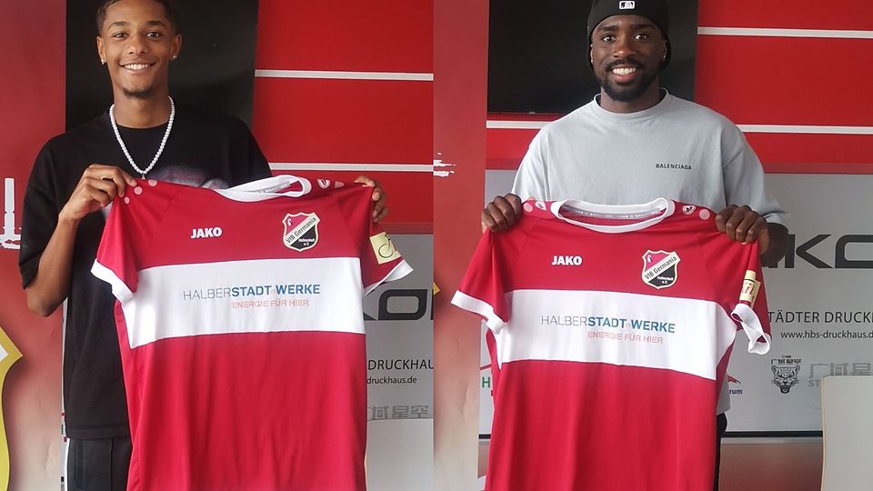 Amiro Amadou (links) und Irwin Pfeiffer sind zwei weitere neue Gesichter in Halberstadt.