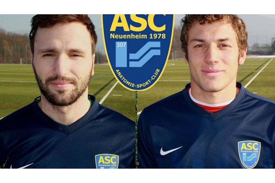 Malte Baumann (l.) und Simon Plewa verstärken ab sofort den Landesligisten ASC Neuenheim.