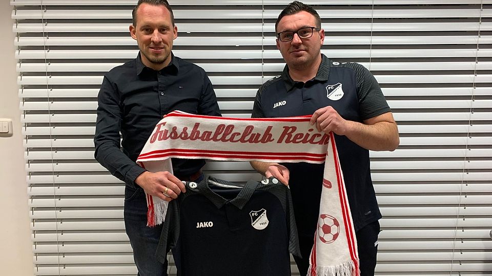 Reichstorfs künftiger Trainer Christian Loidl (li.) mit Vorstand Andreas Haunfellner 