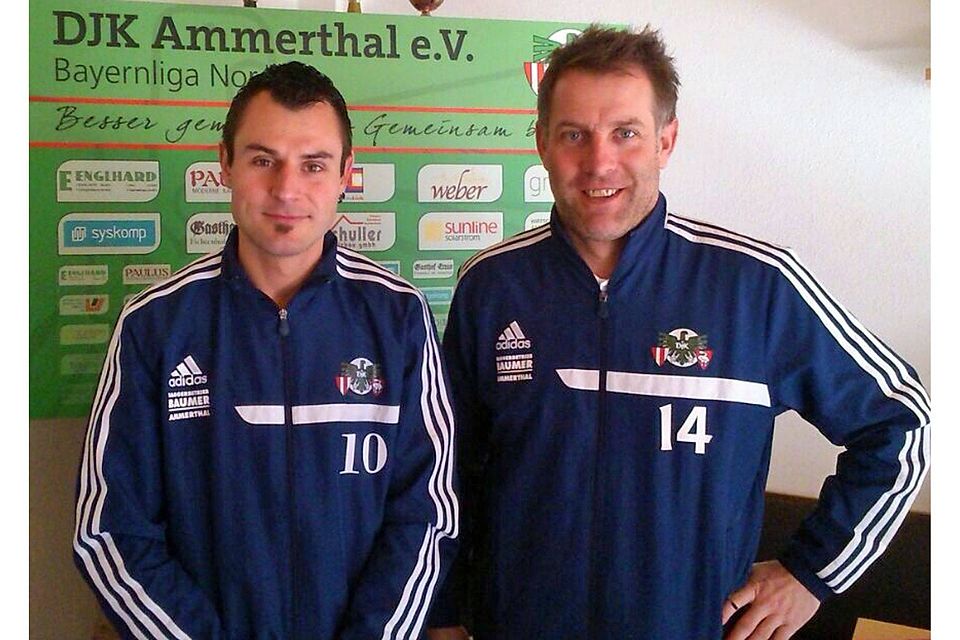 Haben um eine weitere Saison bei der DJK Ammerthal verlängert: Markus Pöllinger (l.) und Oliver Ruschitzka (r.).